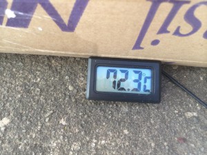 temperatura do forno na segunda medição.