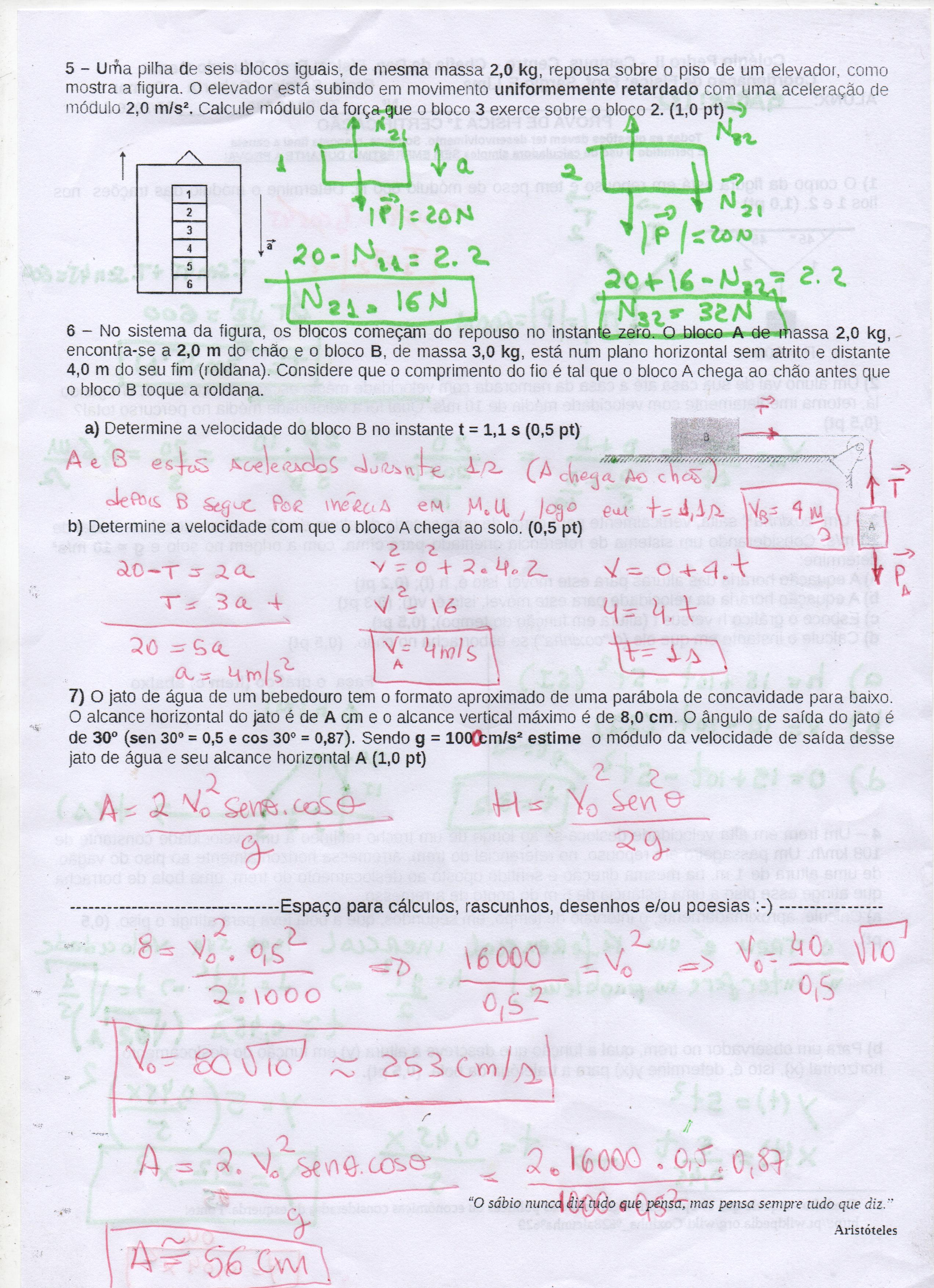 Página 02 gabarito prova de física